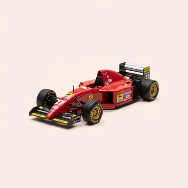 Voiture miniature - Ferrari 412T2 rouge numéro 27 de 1995 - Formule 1 - Jean Alési