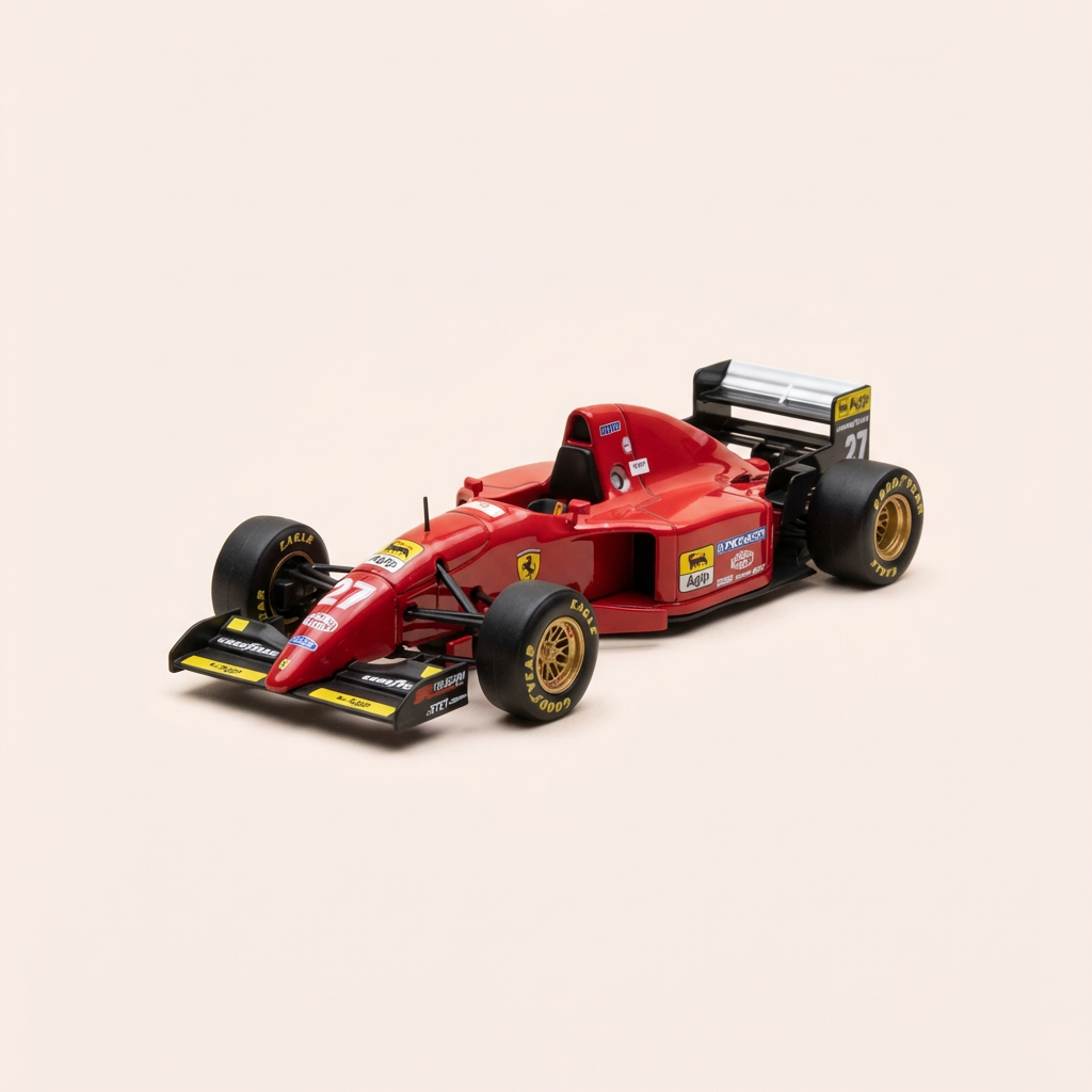 Ferrari 412T2 rood nummer 27 van 1995 - Formule 1 - Jean Alési