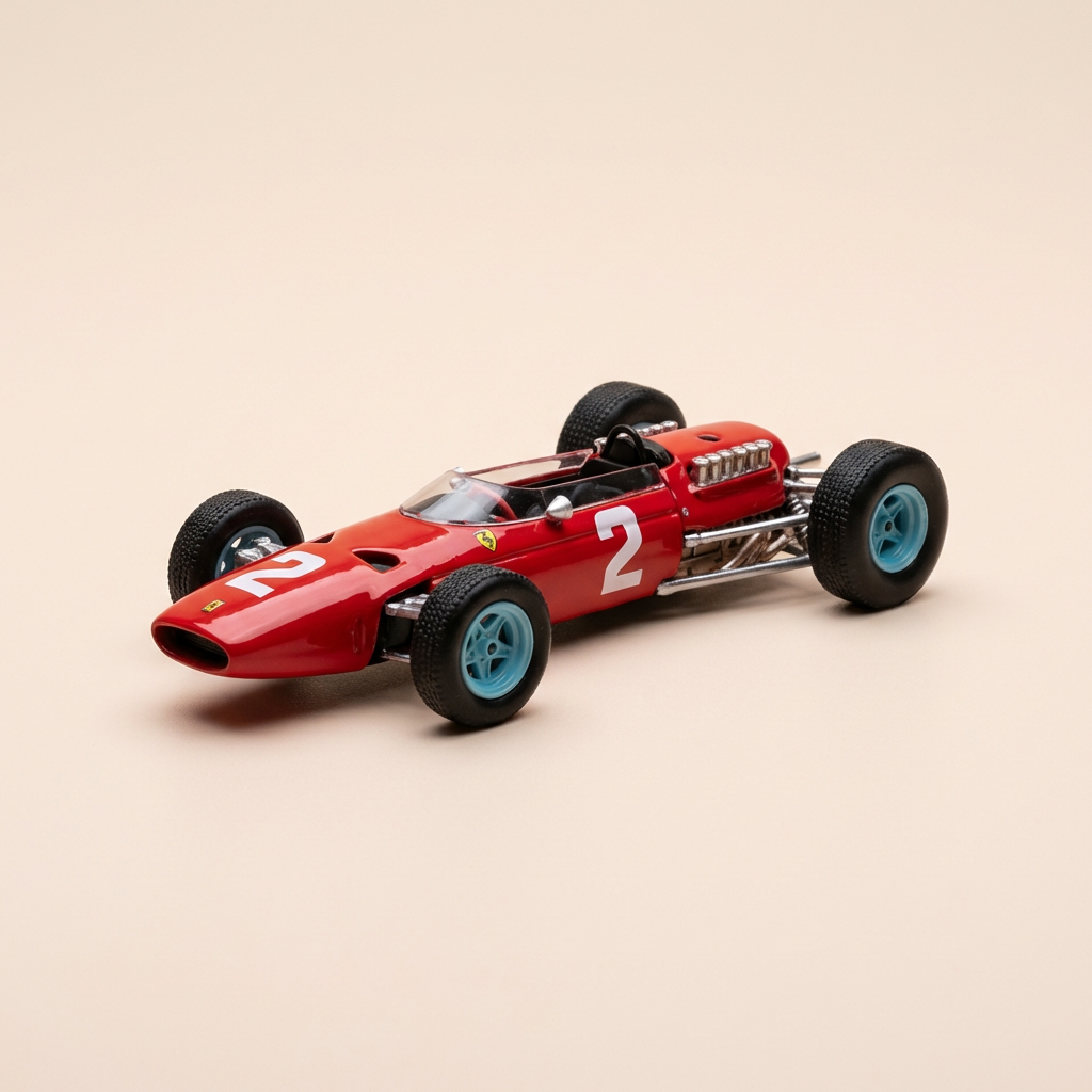 Ferrari 512 F1 rood nummer 2 uit 1965 - Formule 1 - John Surtees