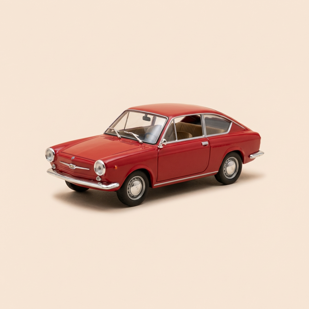 Fiat 850 coupé rosso del 1967