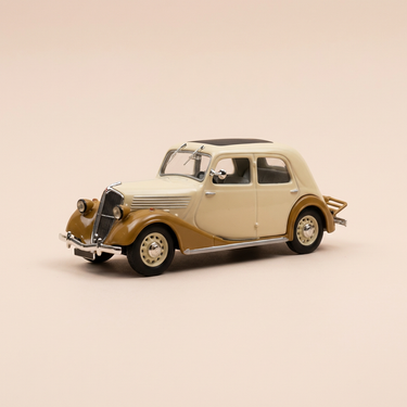 Voiture miniature - Renault Celtaquatre beige et marron de 1934 - NOREV