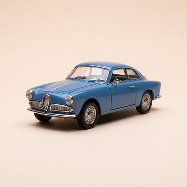 Voiture miniature - Alfa Roméo Sprint coupée bleue de 1960 (collection Détailcars)