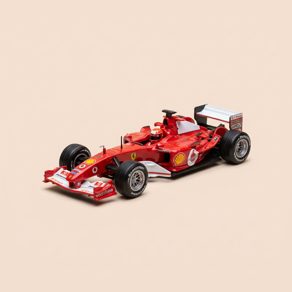 Ferrari F2004 rout Nummer 1 vun 2004 - Formel 1 - Michael Schumacher