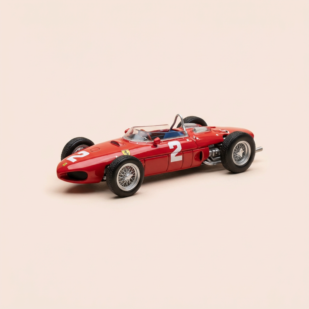 Ferrari 156 F1 rood nummer 2 van 1961 - Formule 1 - Phil Hill