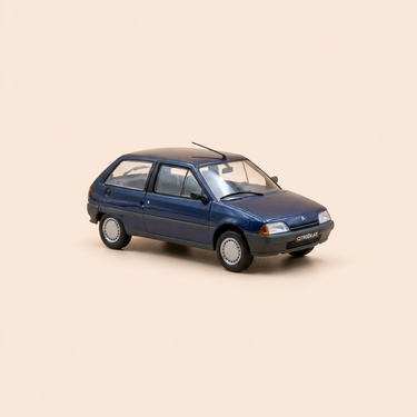 Voiture miniature - Citroën AX bleue de 1987