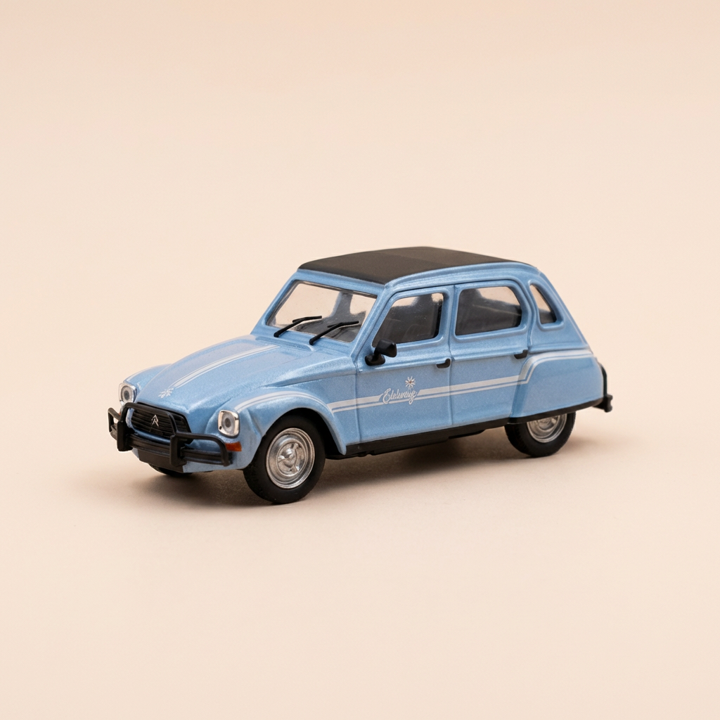 Citroën Dyane Edelweiss blo a schwaarz Dächer - Norev (e Kéier)