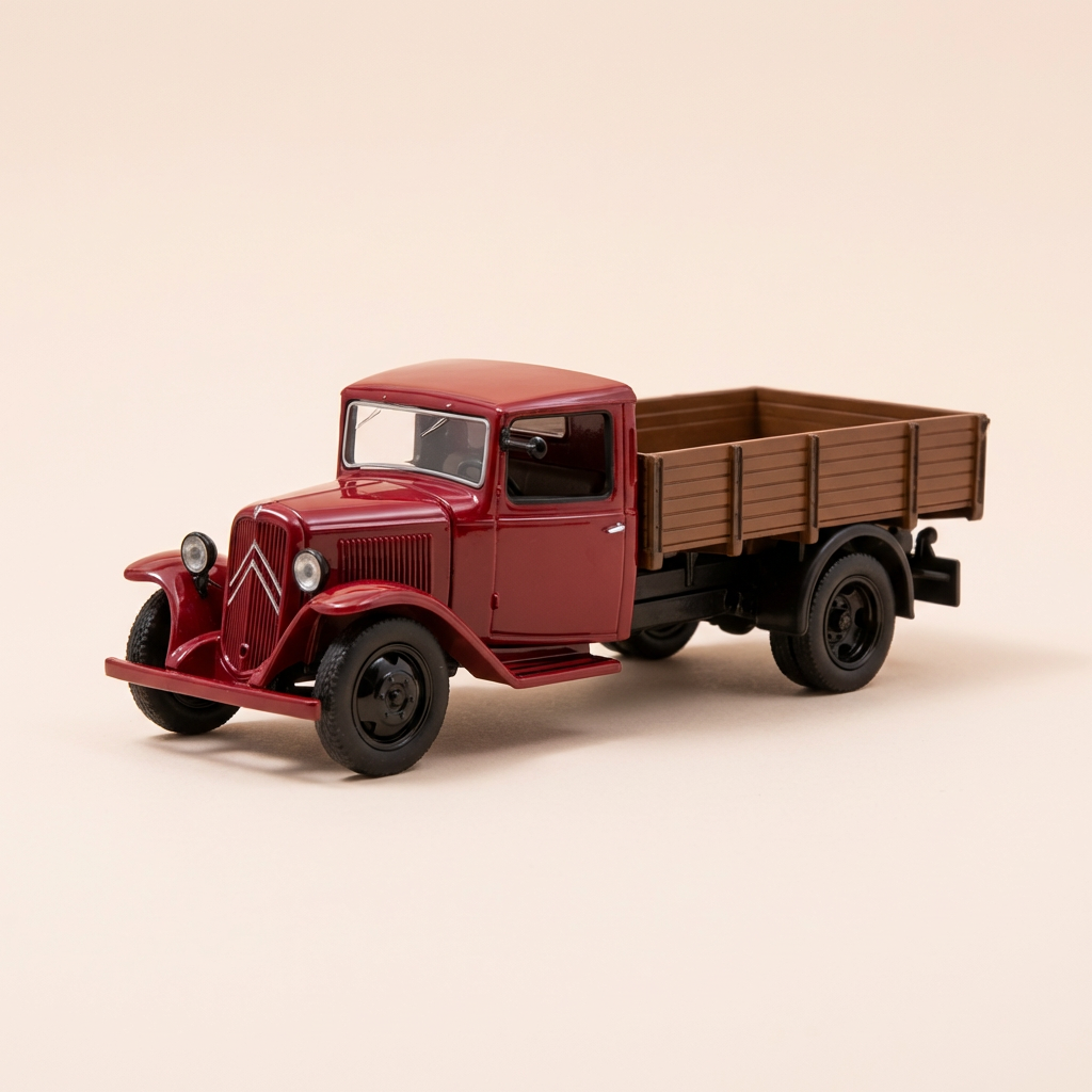 Camião Citroën tipo 23 de 1936 - cabine bordeaux e caixa castanha (embaixo do blister)