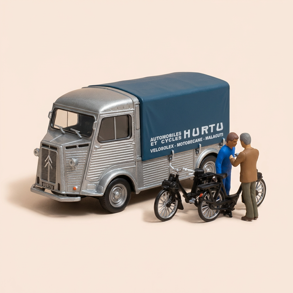 Citroën Typ H Pick-up griich - La Nationale 7 - d'blou Route