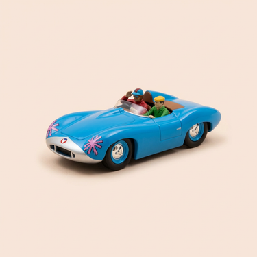 Voiture miniature - Voiture bleue Vaillante Le Mans type 1 (Album le grand Défi) Bande Dessinée Michel Vaillant