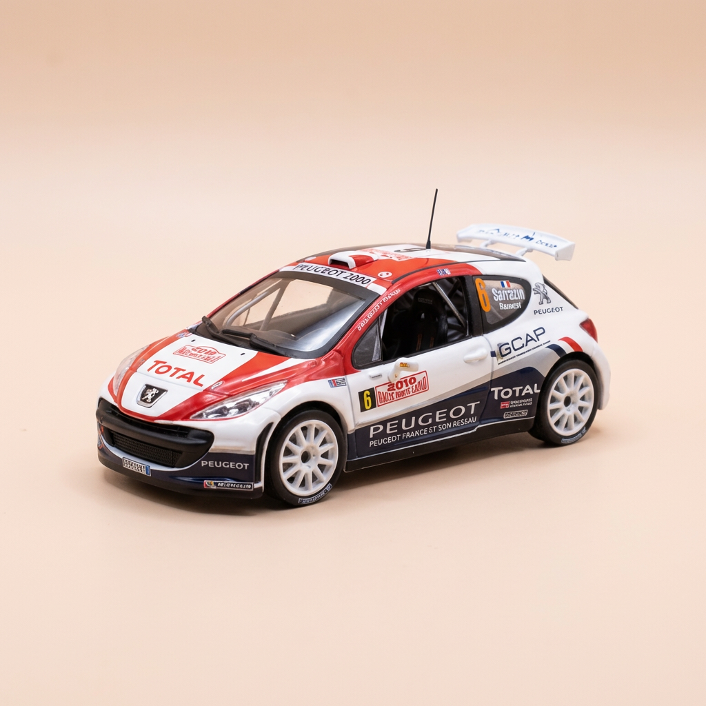 Peugeot 207 S2000 Azul, Branco e Vermelho Número 6 - Rally de Monte Carlo 2010