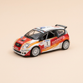 Voiture miniature - Citroën C2 S1600 blanche, rouge et orange numéro 1 - rallye d'Antibes 2007