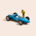 Voiture miniature - Voiture bleue numéro 52 Vaillante Spéciale Indianapolis (Album Suspence à Indianapolis) - Bande Dessinée Michel Vaillant