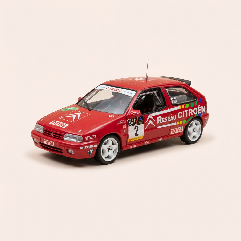 Citroën ZX 16V Rood Nummer 2 - Rally van Rouergue 1994