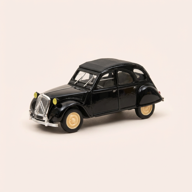 Citroën 2 CV 6 zwart met Traction-front - Norev (in blister)