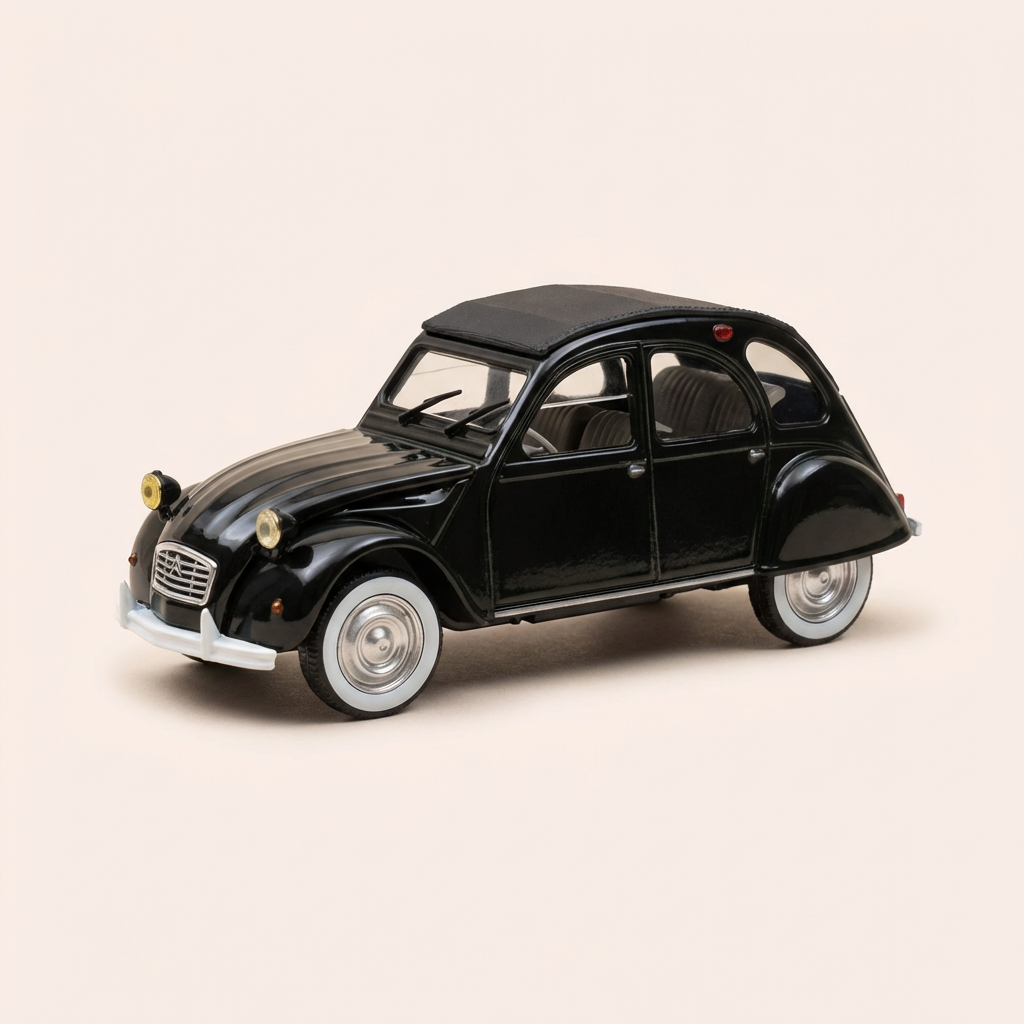 Citroën 2 CV AZA noire et jantes grises - Norev (sous blister)