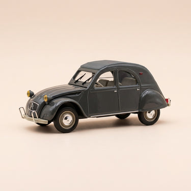 Voiture miniature - Citroën 2 CV AZAM grise foncée - Norev (sous blister)