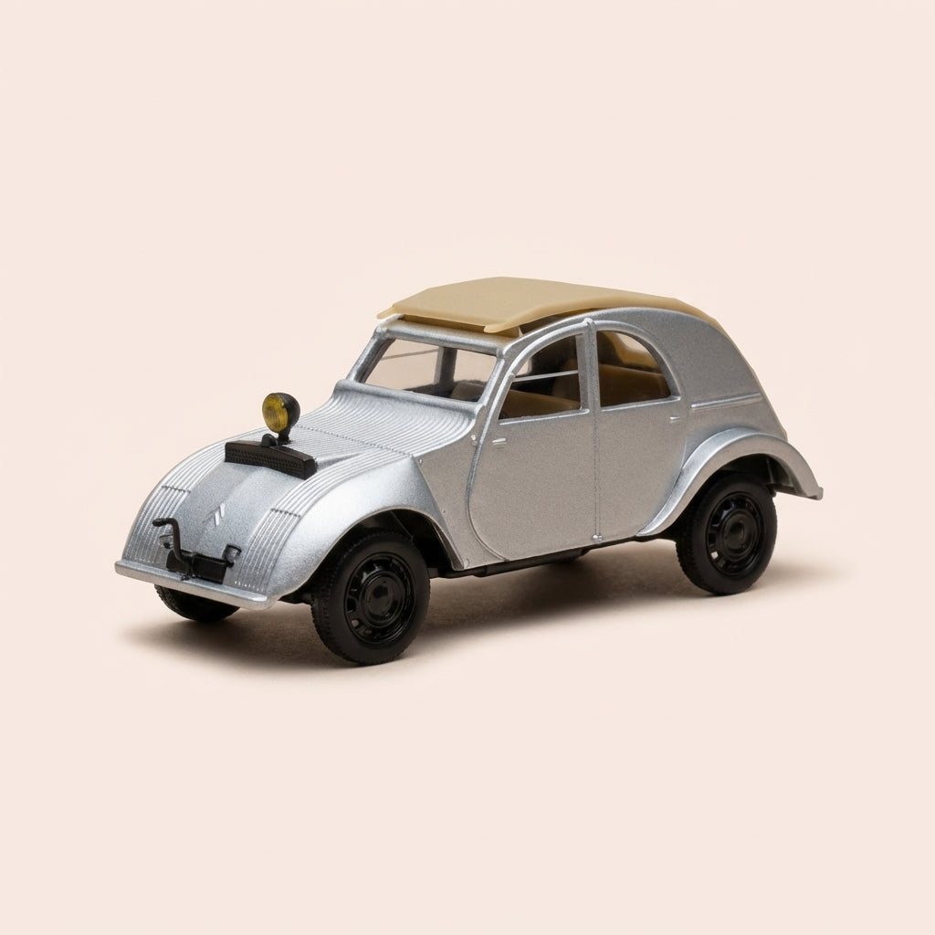 Citroën 2 CV Prototyp Terrasson grau mit beigem Dach - Norev (unter Blister)