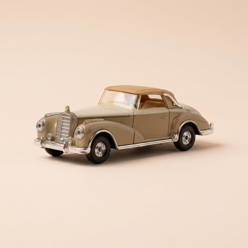 Voiture miniature - Mercedes 300SL marron et beige? de 1954 - Corgi Classics référence 811