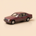 Voiture miniature - Mercedes-Benz 600 SEL couleur Almandirot (bordeaux?) - HERPA Miniaturmodelle