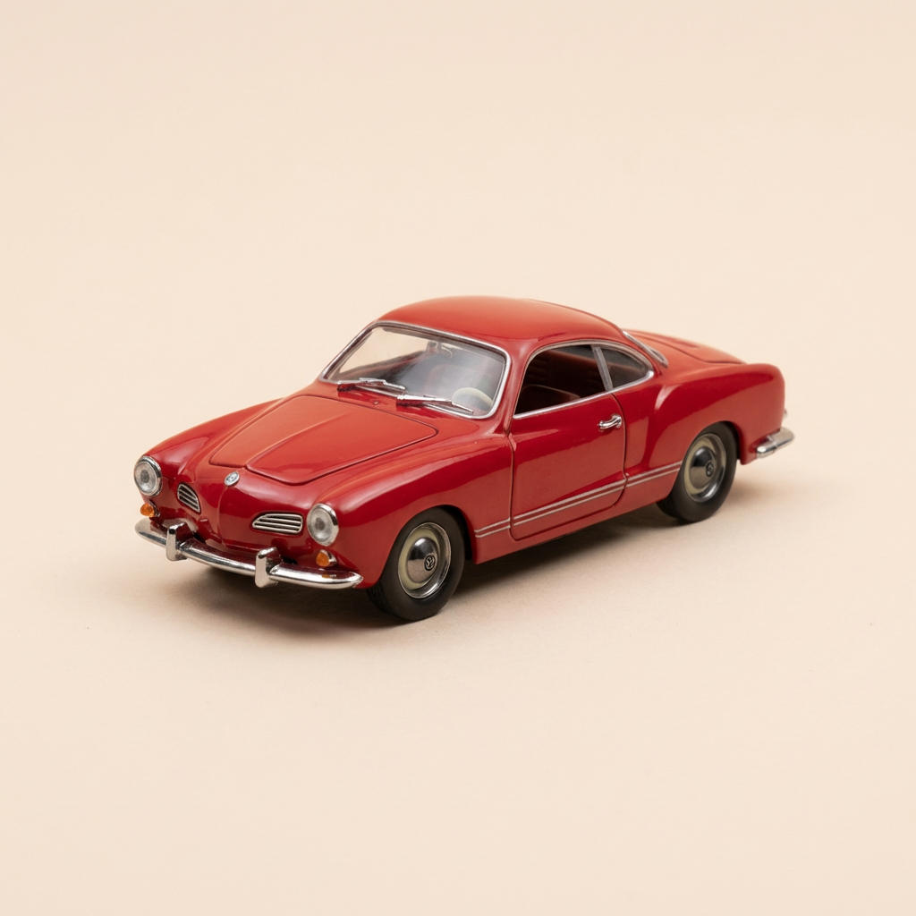 Volkswagen Karmann Ghia coupé rojo oscuro/burdeos? - Minichamp referencia 5002