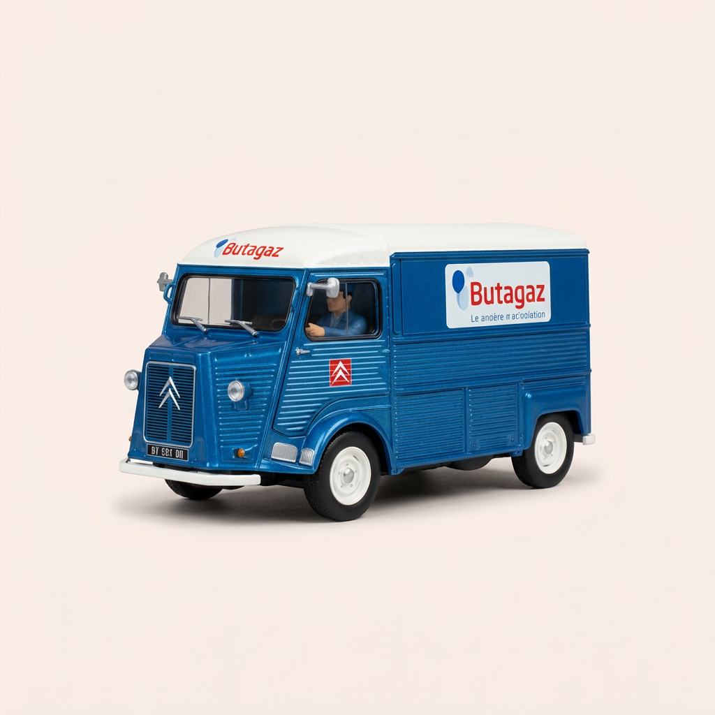 Citroën 2 CV AZU blau BUTAGAZ - Norev (Blister)