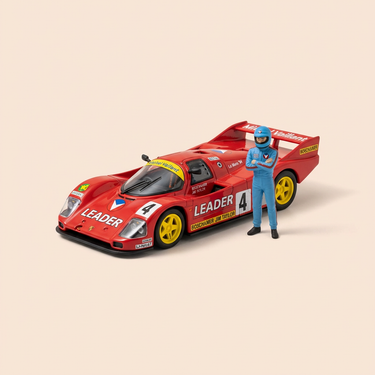 Voiture miniature - Voiture rouge numéro 13 Leader Le Mans '94 (Album la prisonnière) - Bande Dessinée Michel Vaillant