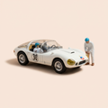 Voiture miniature - Voiture blanche Vaillante Panaméricana (Album le huitième pilote) - Bande Dessinée Michel Vaillant