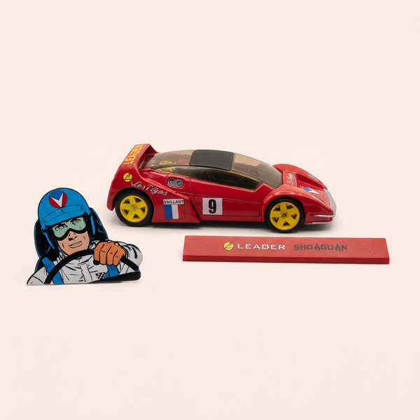 Voiture rouge numéro 9 Leader Shoaguan (Album L'épreuve) - Bande Dessinée Michel Vaillant