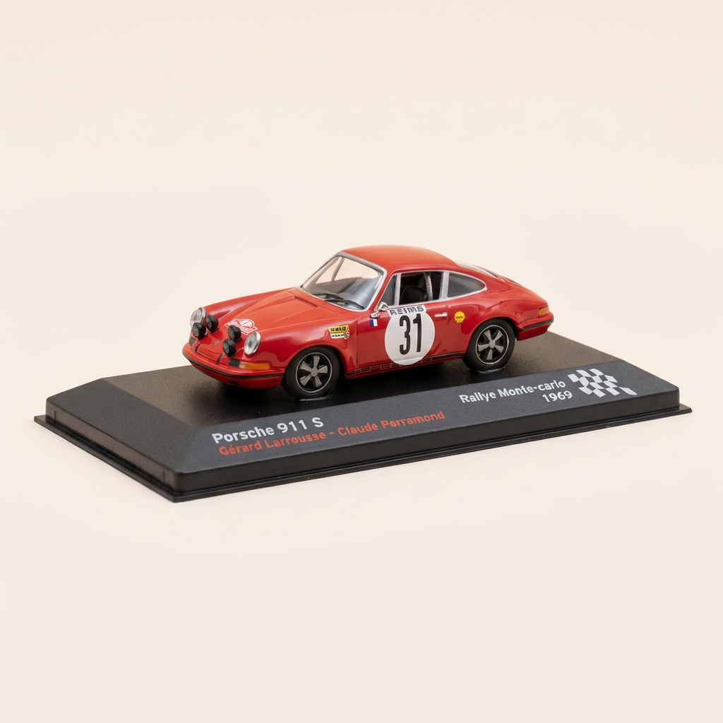 Porsche 911S rout Nummer 31 - Rallye Monte-Carlo 1969