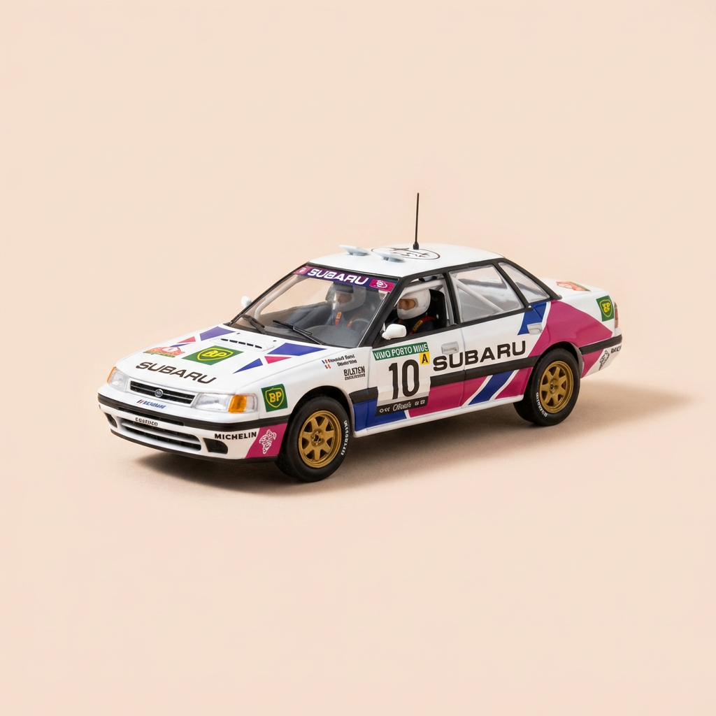Ford Sierra RS Cosworth blanca y verde número 8 - Tour de Corse 1988