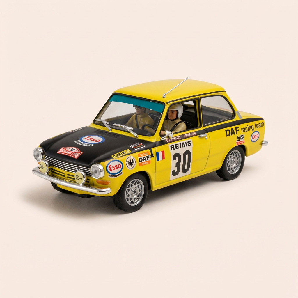Daf 55 giel an schwaarz Nummer 30 - Monte-Carlo Rallye 1972