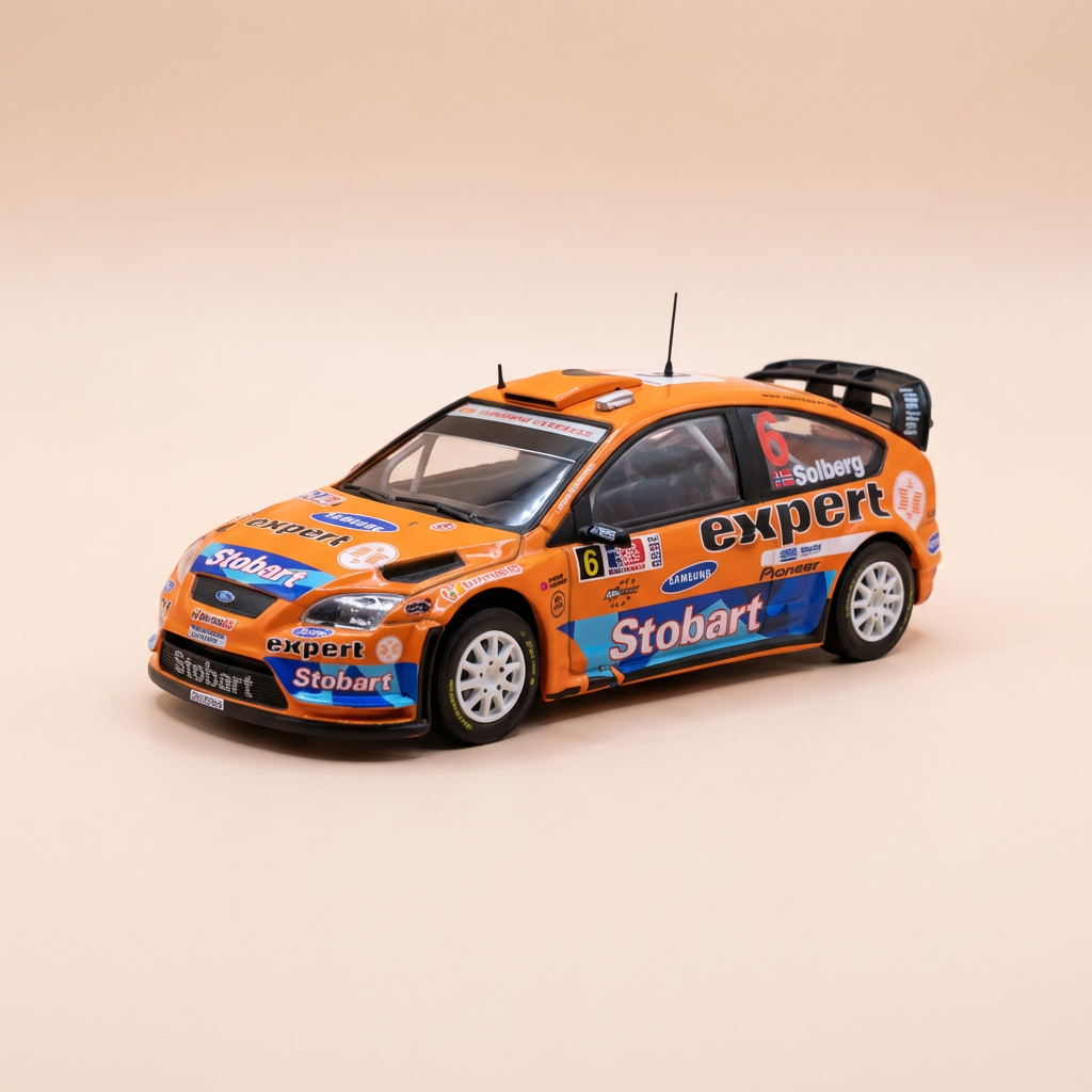 Ford Focus WRC arancione numero 6 - rally di Norvegia 2009