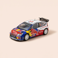 Voiture miniature - Citroën C4 WRC blanche, bleue, rouge et jaune numéro 1 - rallye du Portugal 2009