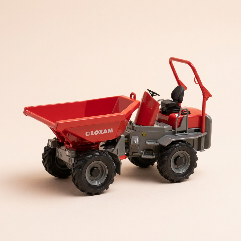 Dumper - Bagger mat Crossovere op Réck mat enger rouder an schwaarz Fudder - LOXAM