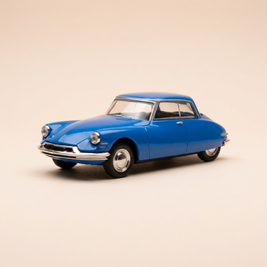 Voiture miniature - Citroën DS 19 coupé Ricou bleue de 1959