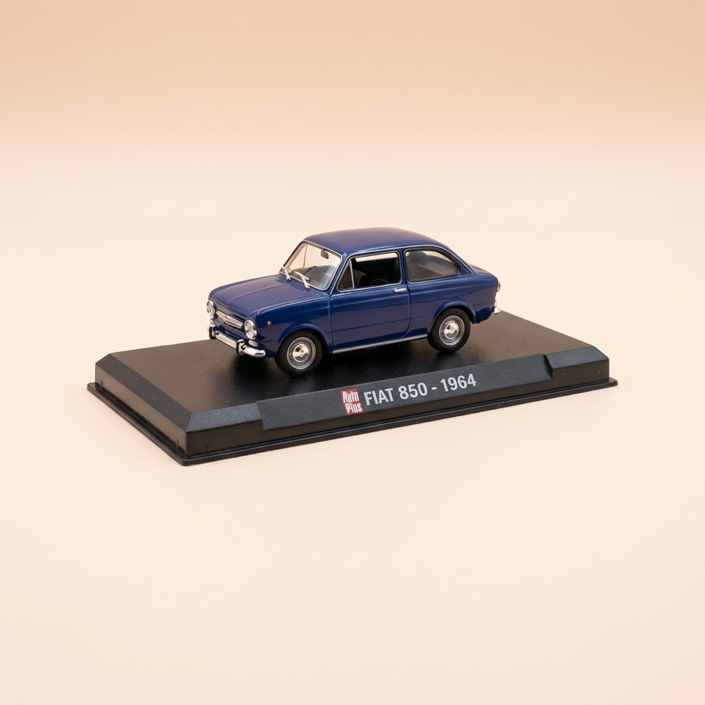 Fiat 850 ciemnoniebieski z 1964 roku - Auto Plus