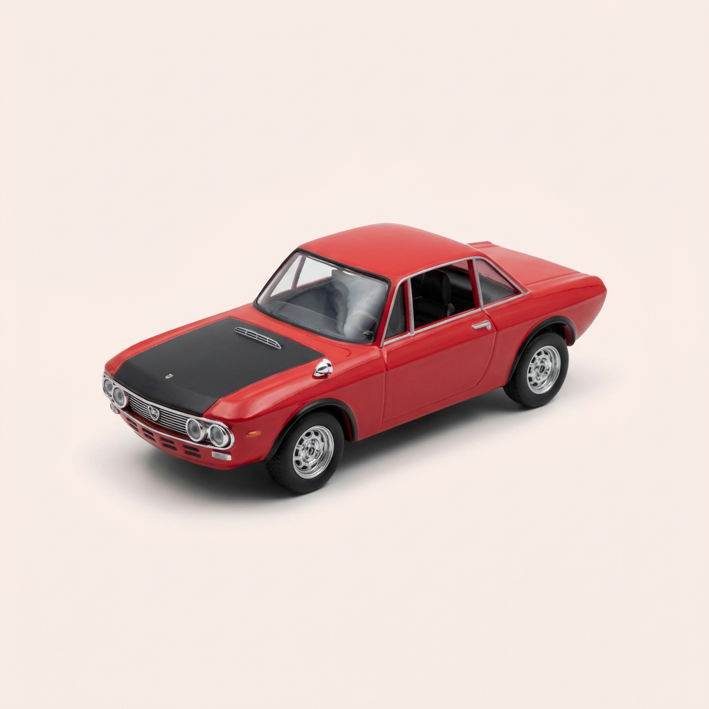 Lancia Fulvia 1.6 HF Rallye czerwona i czarna z 1969 roku - Auto Plus