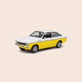 Voiture miniature - Opel Kadett GTE blanche et jaune de 1977 - Solido référence 1847
