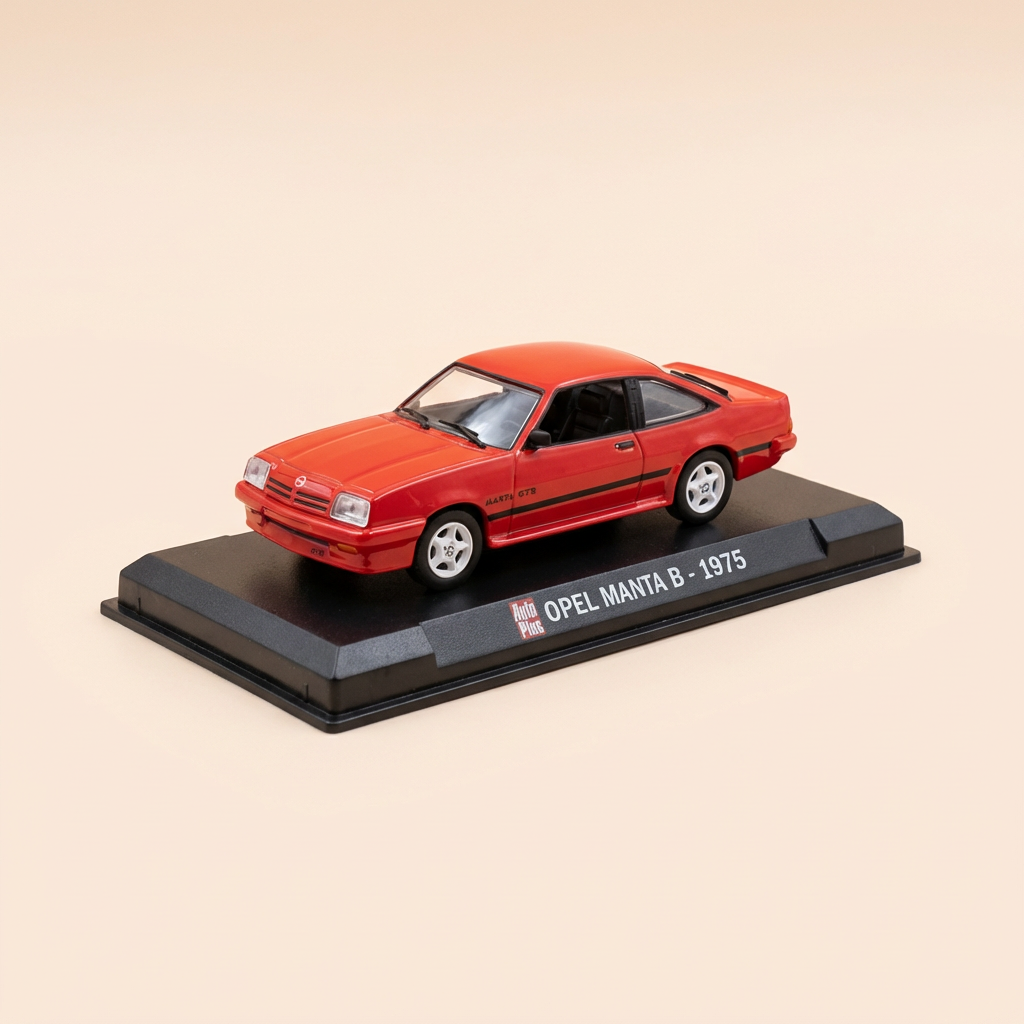 Opel Manta B czerwony z 1975 roku - Auto Plus