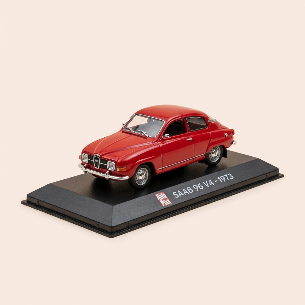 Saab 96 V4 Vermelho Escuro de 1973 - Auto Plus
