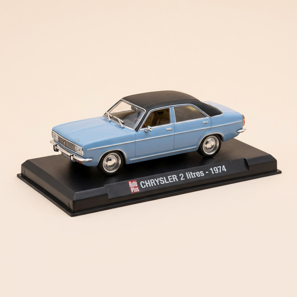 Chrysler 2 litri blu e tetto nero del 1974 - Auto Plus