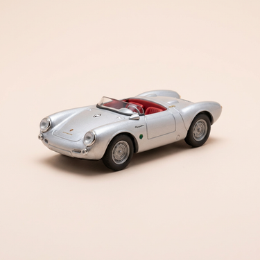 Voiture miniature - Porsche 550 RS Spyder grise de 1955 - Solido référence 45106
