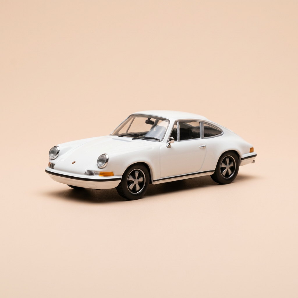 Porsche 911S wäiss vum 1968 - Auto Plus