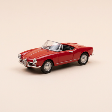 Voiture miniature - Alfa Roméo Spider rouge de 1958 - Solido référence 4589