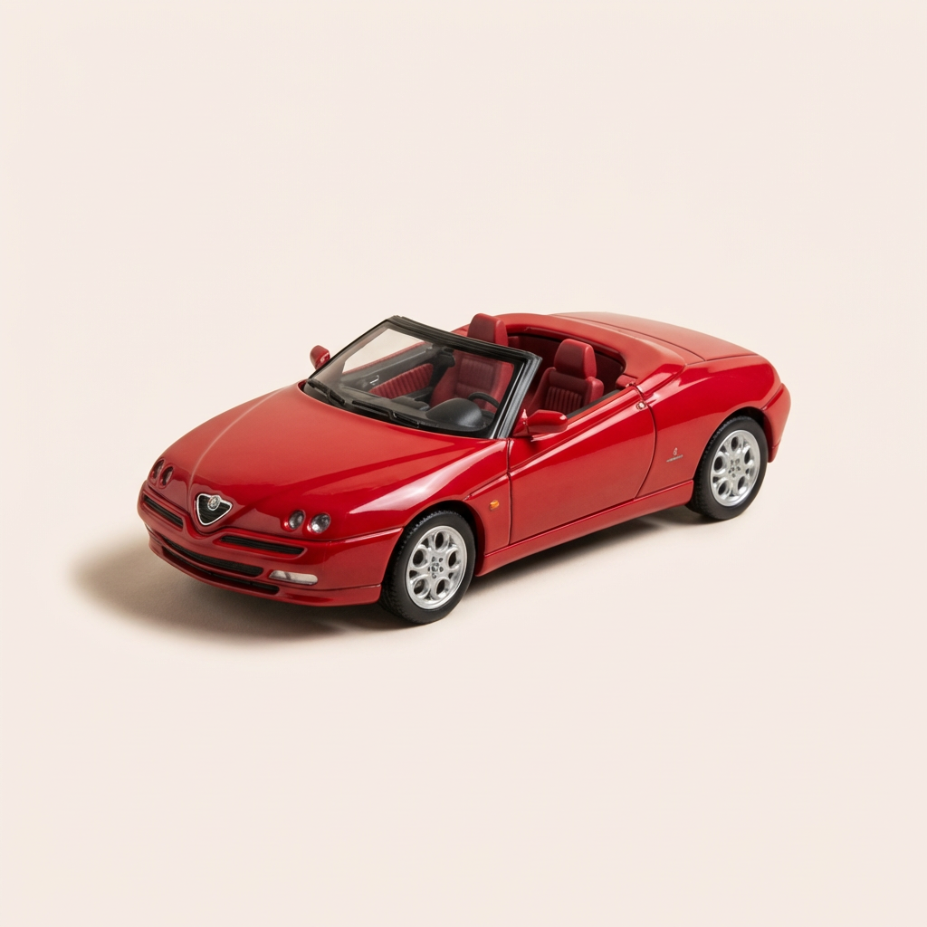 Alfa Romeo Spider czerwony z 1999 roku - Solido numer 1554
