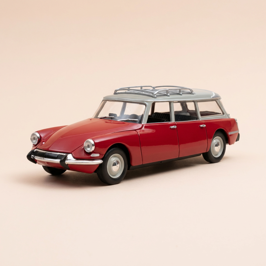 Citroën ID 19 Familiale Bordeaux und graues Dach mit Galerie von 1967 (in Blister)