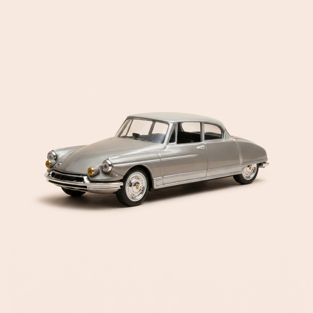 Citroën DS 19 Coach grey with off-white roof from 1959 "Le Paris" Henri Chapron (in blister)