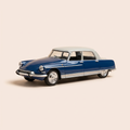 Voiture miniature - Citroën DS 21 "Majesty" Henri Chapron bleue et blanche de 1967 (sous blister)