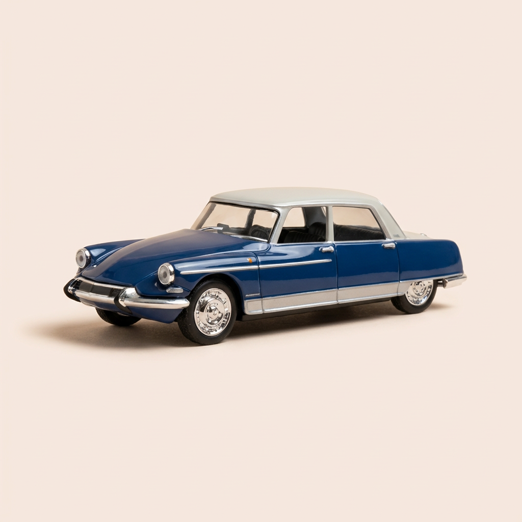 Citroën DS 21 "Majesty" Henri Chapron bleue et blanche de 1967 (sous blister)