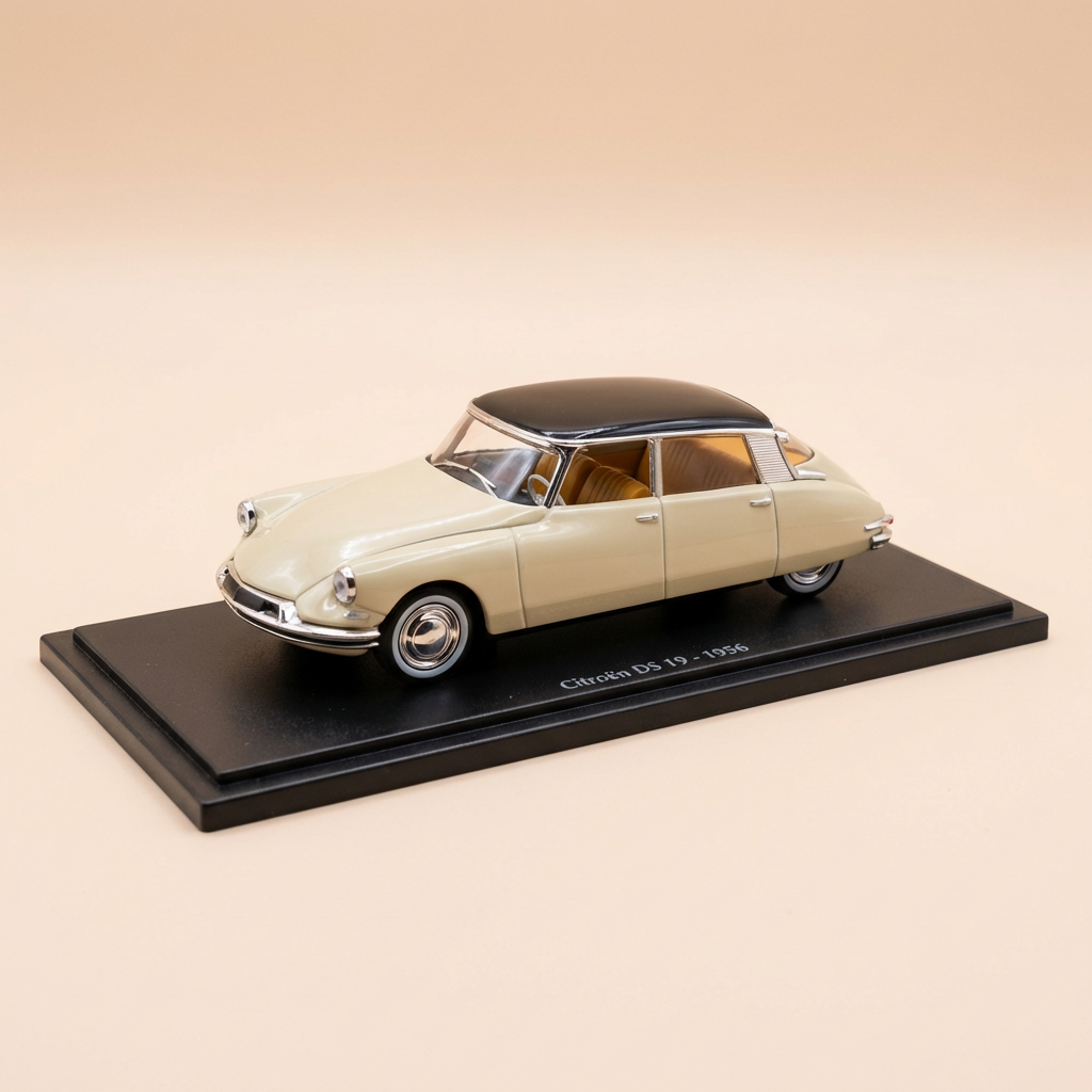 1956 Citroën DS 19 Beige with Black Roof (in Blister Pack)